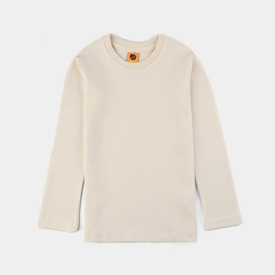 Boys Thermal Inner Wear Suit - Off White
