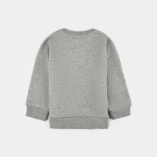 Infant Boys Jersey/Terry Sweatshirt CAMP VIBES-GREY