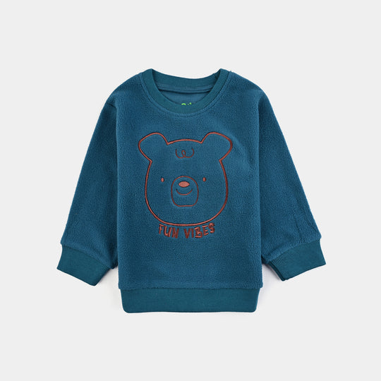 Infant Boys Fleece Sweatshirt FUN VIBES-Blue