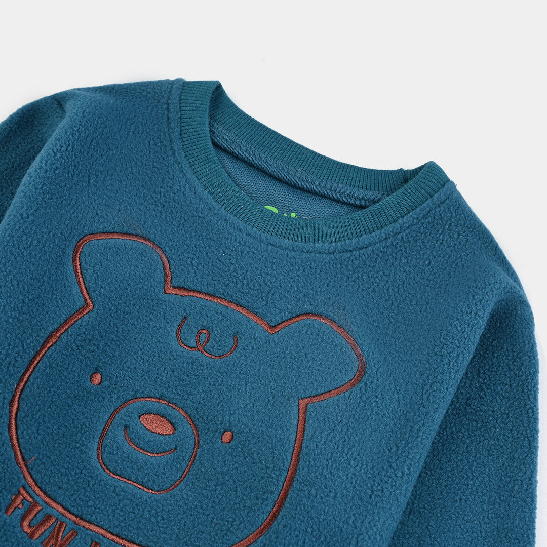 Infant Boys Fleece Sweatshirt FUN VIBES-Blue