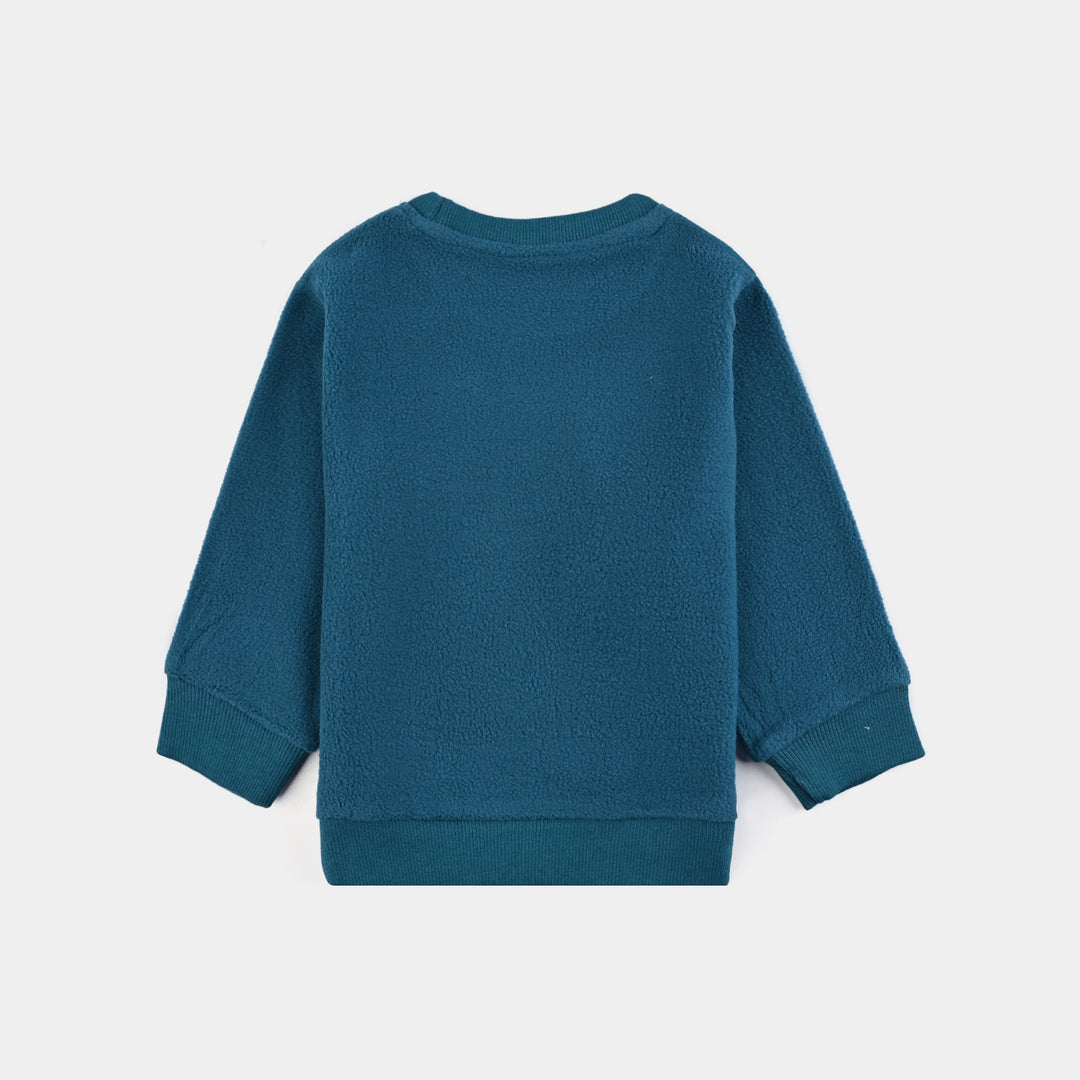 Infant Boys Fleece Sweatshirt FUN VIBES-Blue