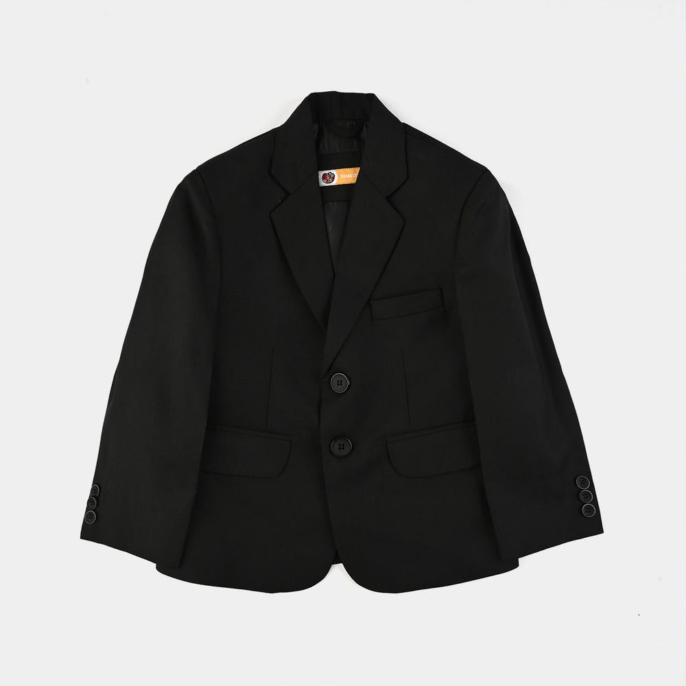 Boys Cotton Twill 3 Piece suit - Black