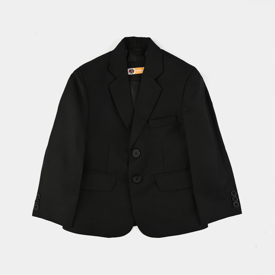Boys Cotton Twill 3 Piece suit - Black