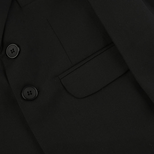 Boys Cotton Twill 3 Piece suit - Black