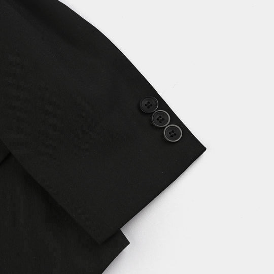 Boys Cotton Twill 3 Piece suit - Black