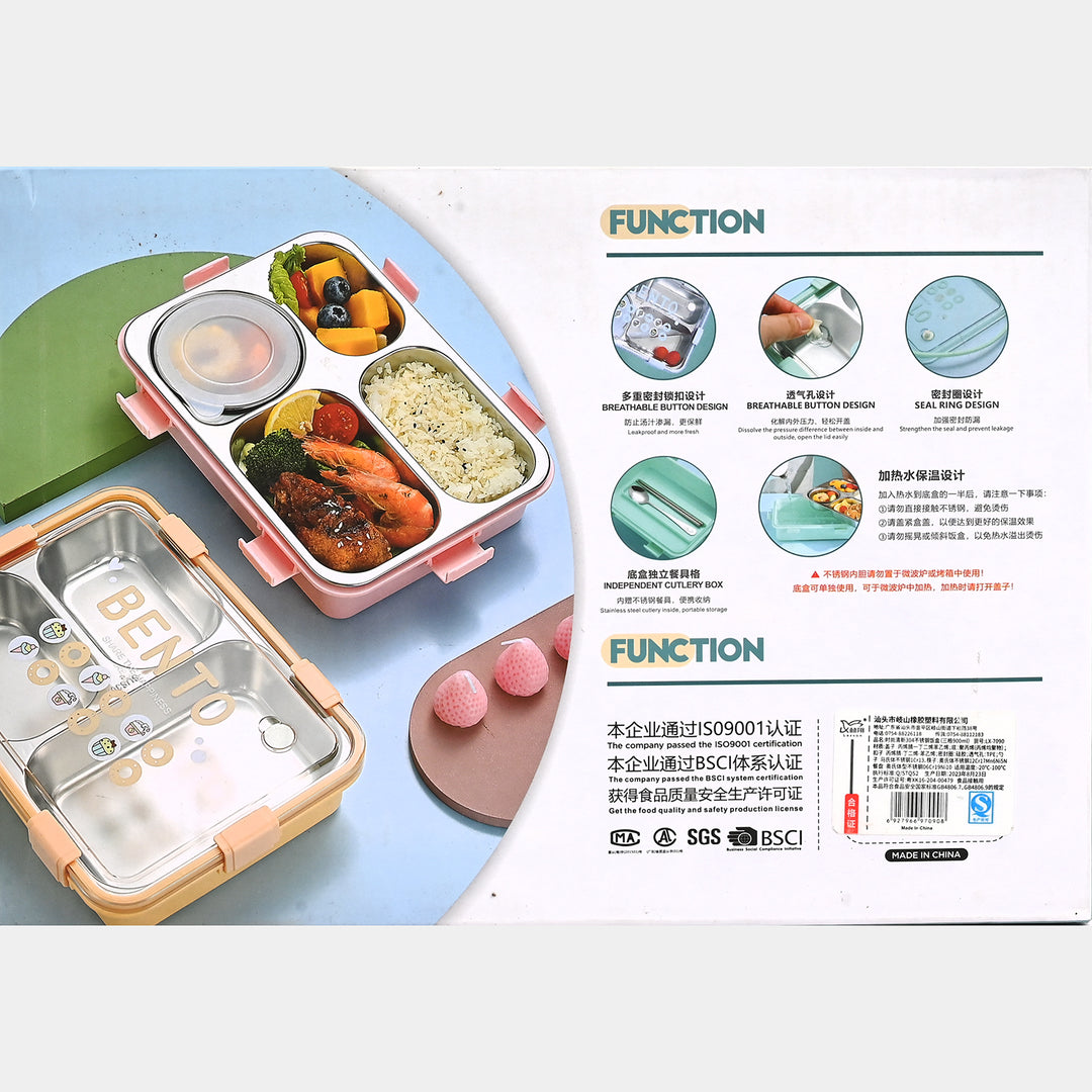 Durable & Leak-Proof Stainless Steel Lunch Box