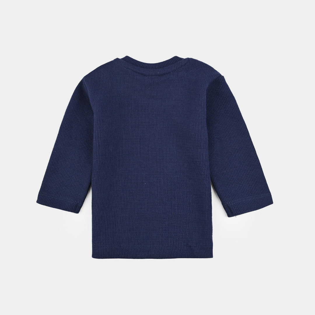 Infant Boys Thermal Inner Wear Suit-NAVY