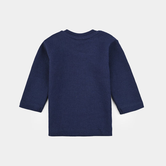 Infant Boys Thermal Inner Wear Suit-NAVY