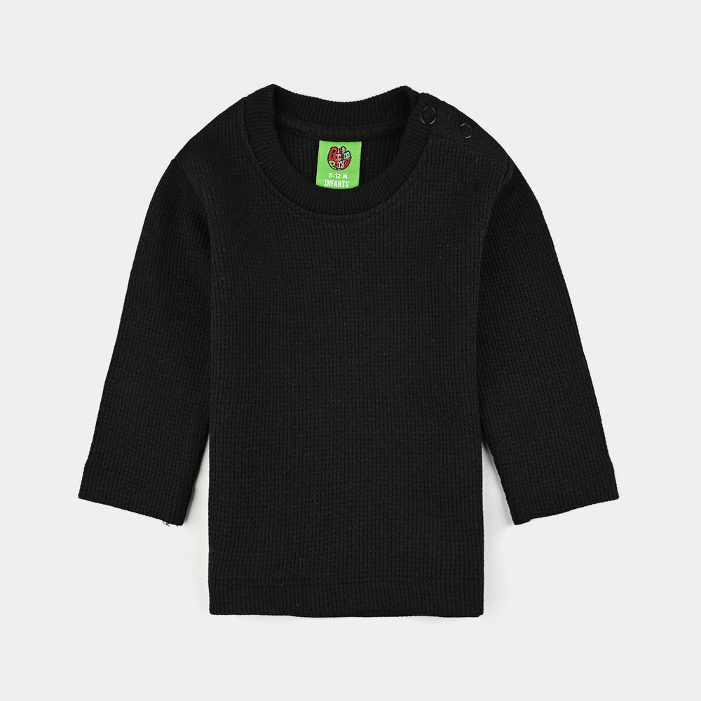 Infant Unisex Thermal Inner Wear Suit-BLACK