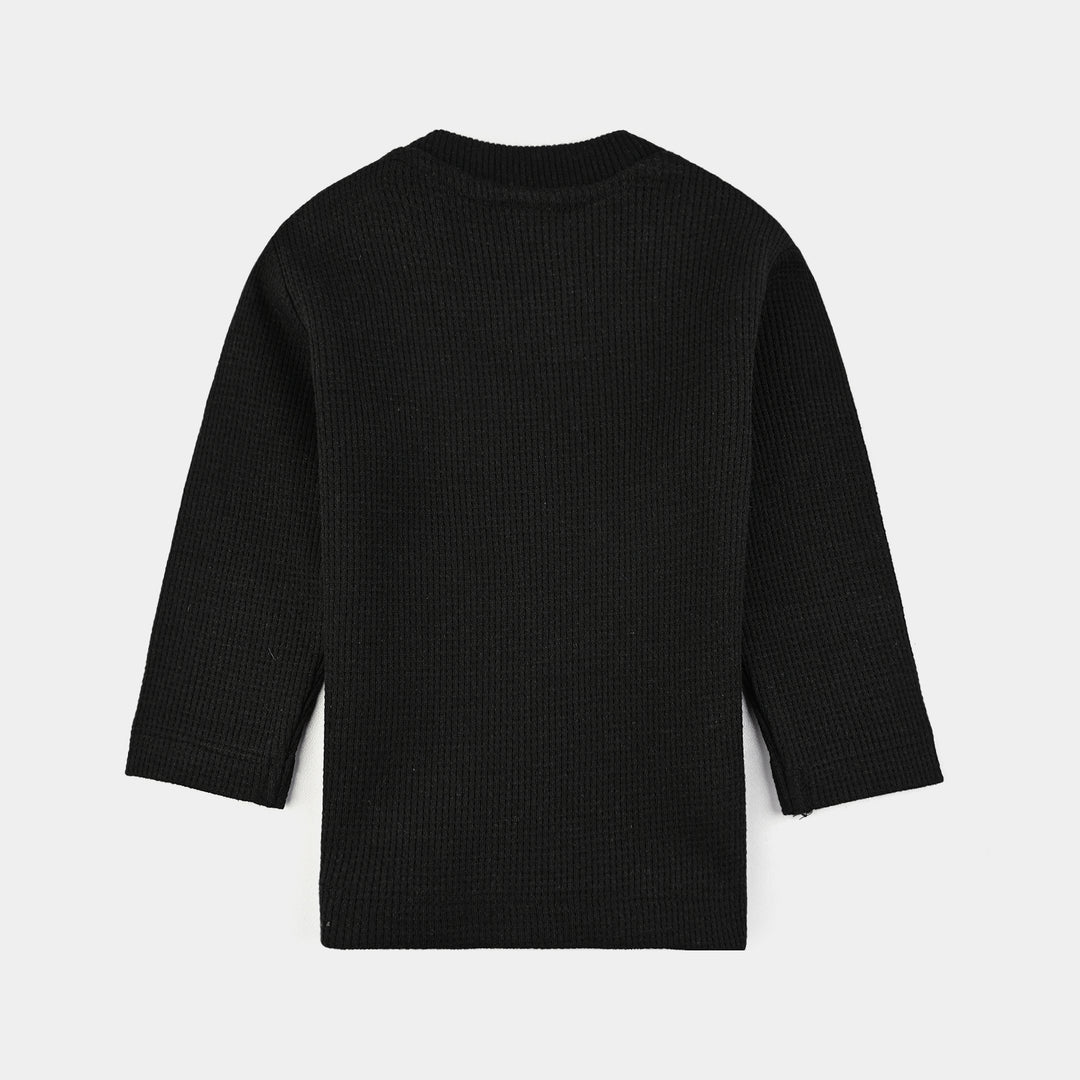 Infant Unisex Thermal Inner Wear Suit-BLACK