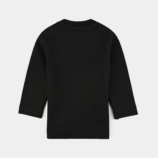 Infant Unisex Thermal Inner Wear Suit-BLACK