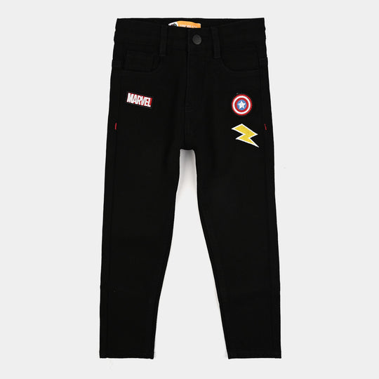 Boys Denim Stretch Pant-BLACK