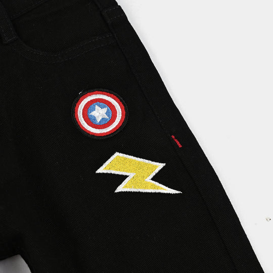 Boys Denim Stretch Pant-BLACK
