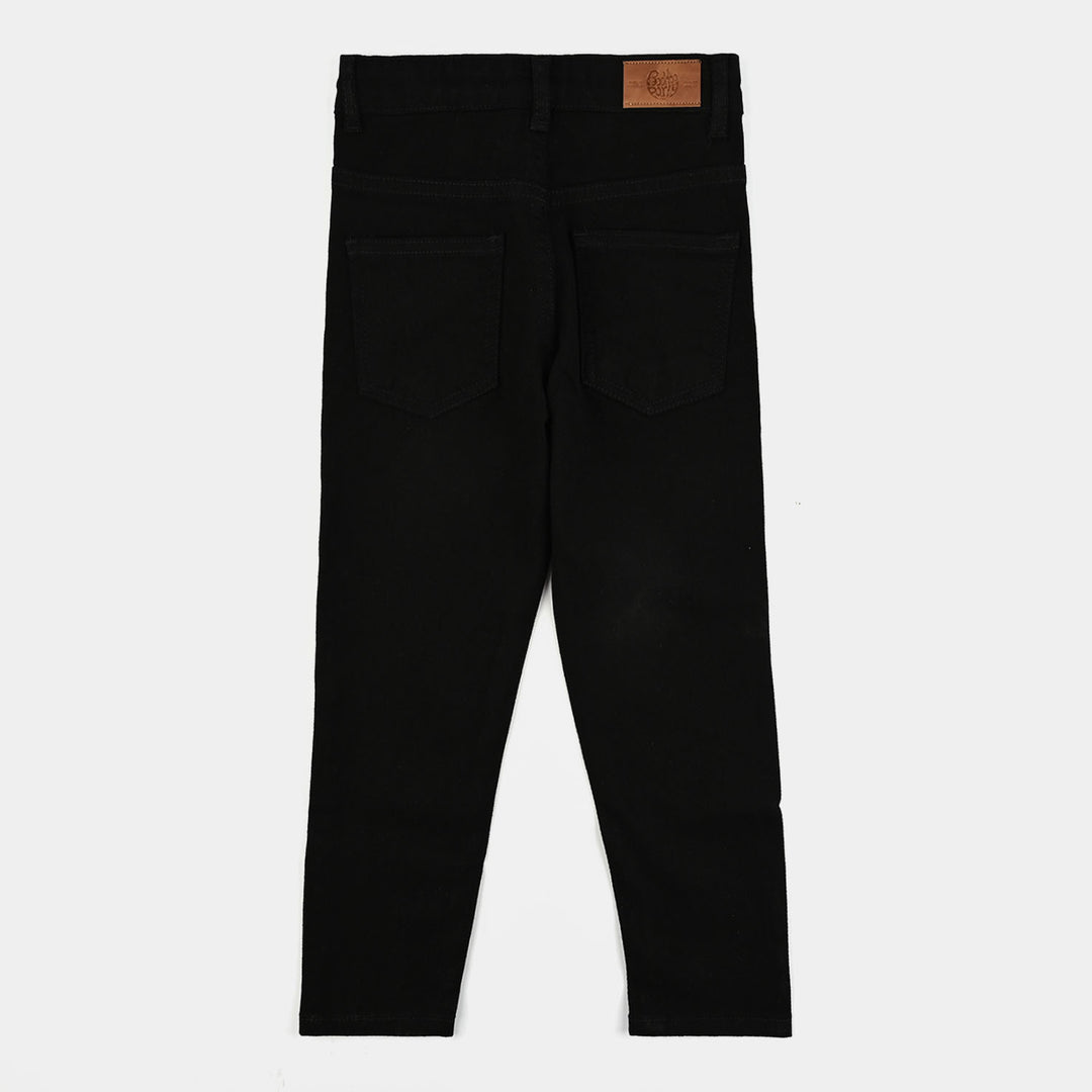 Boys Denim Stretch Pant-BLACK