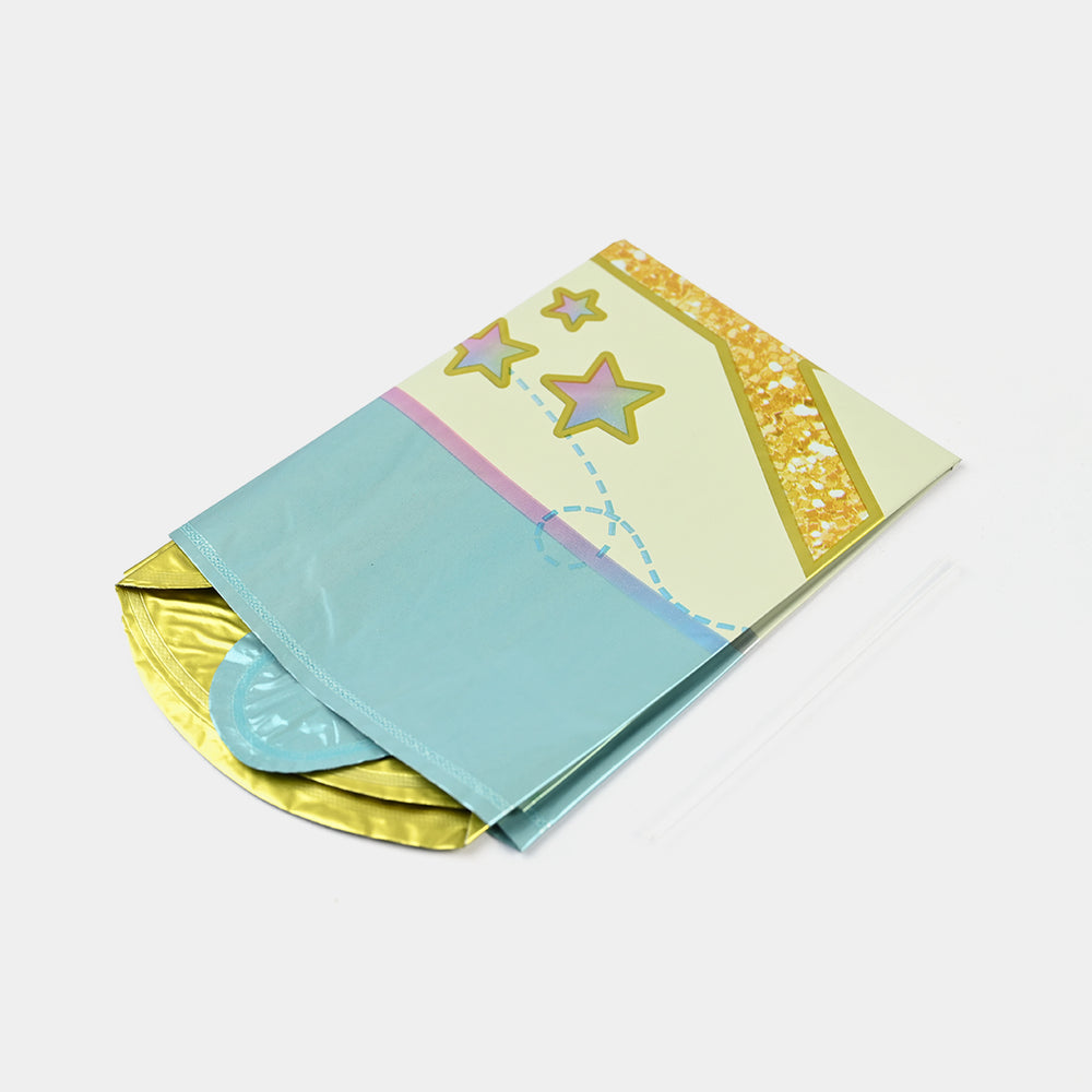 Crown Pedestal Boy Foil Balloons