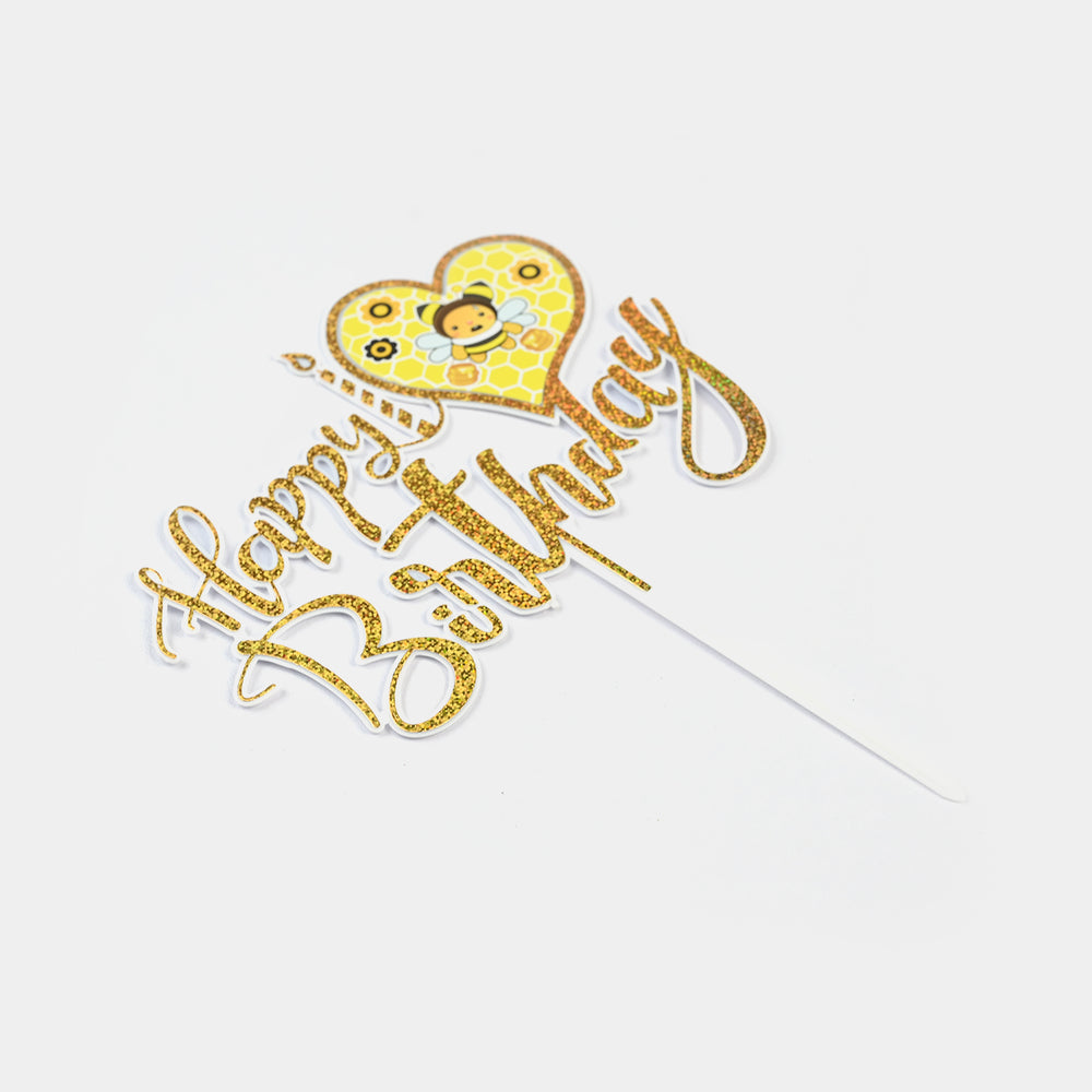 Acrylic HBD Cake Topper