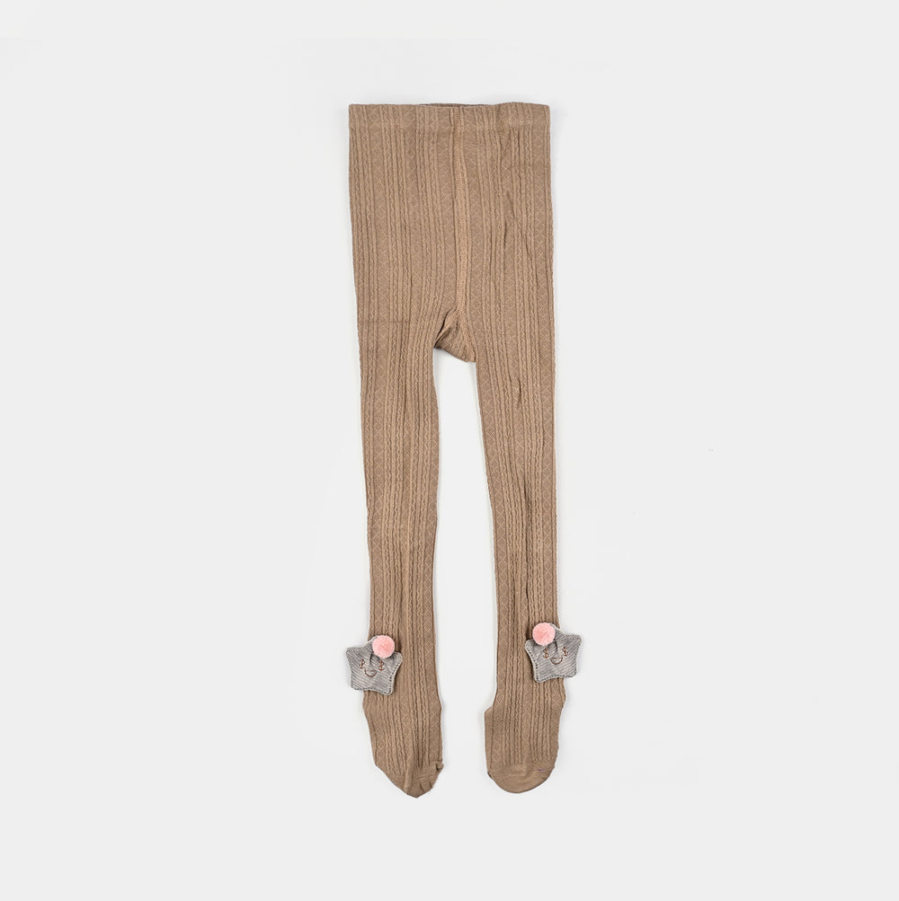 Girls Cotton Tights W/Socks