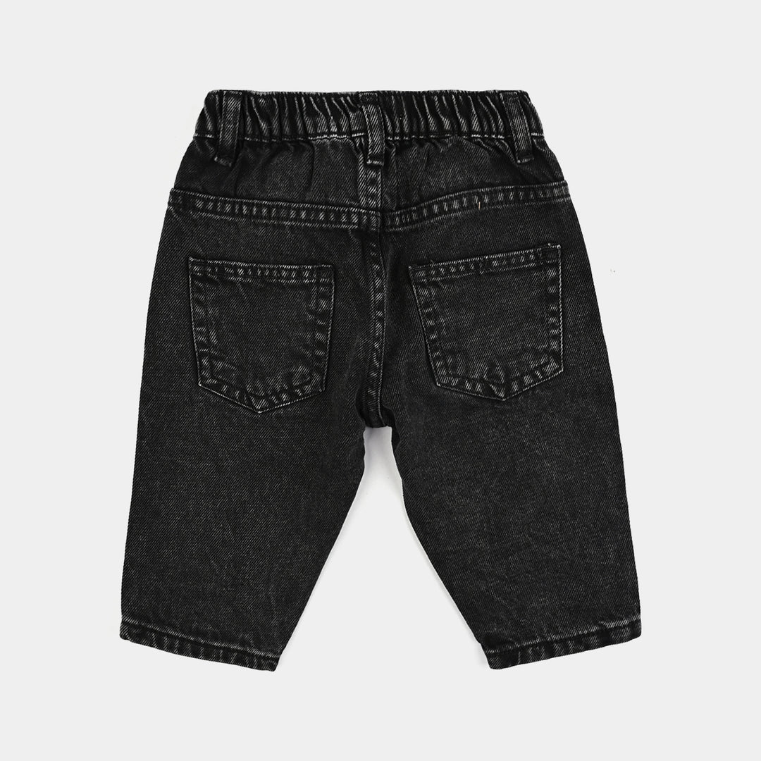 Infant Boys Denim power stretch Pant Small Friends Club-BLACK