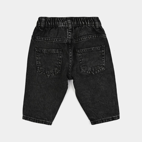 Infant Boys Denim power stretch Pant Small Friends Club-BLACK