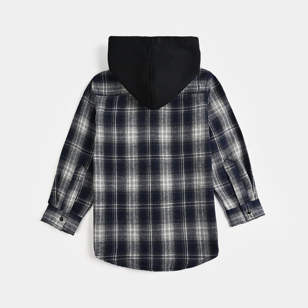 Boys Yarn Dyed Shirt (Amazing Day)-Black Check