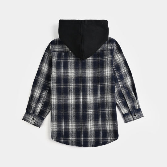 Boys Yarn Dyed Shirt (Amazing Day)-Black Check