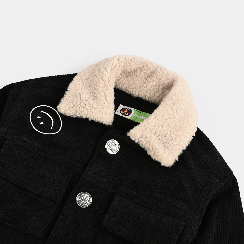 Infant Boys Corduroy Woven Jacket Hey-BLACK