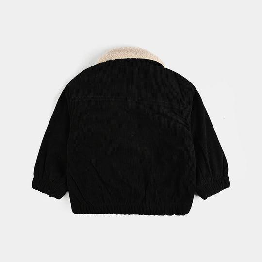 Infant Boys Corduroy Woven Jacket Hey-BLACK