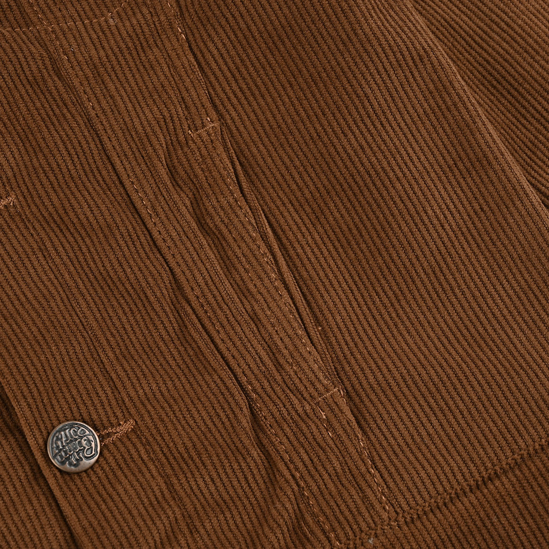 Boys Corduroy Woven Jacket Straight-Brown