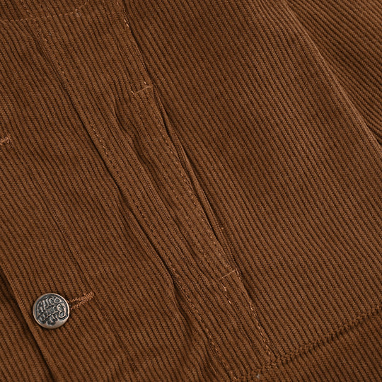 Boys Corduroy Woven Jacket Straight-Brown