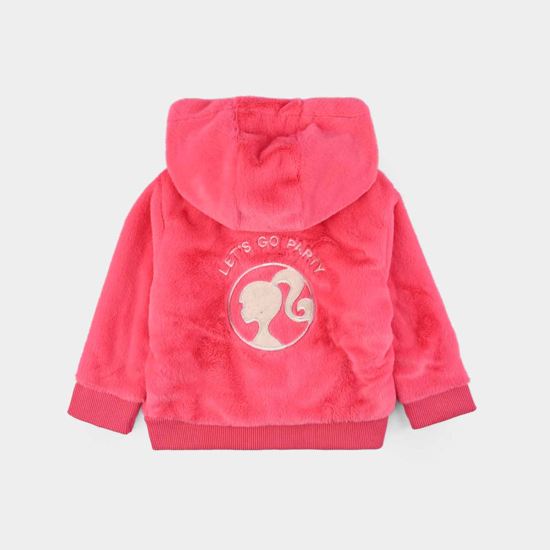 Infant Girls Sherpa Jacket - Pink
