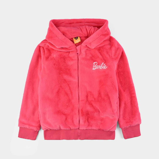 Girls Sherpa Jacket-Pink