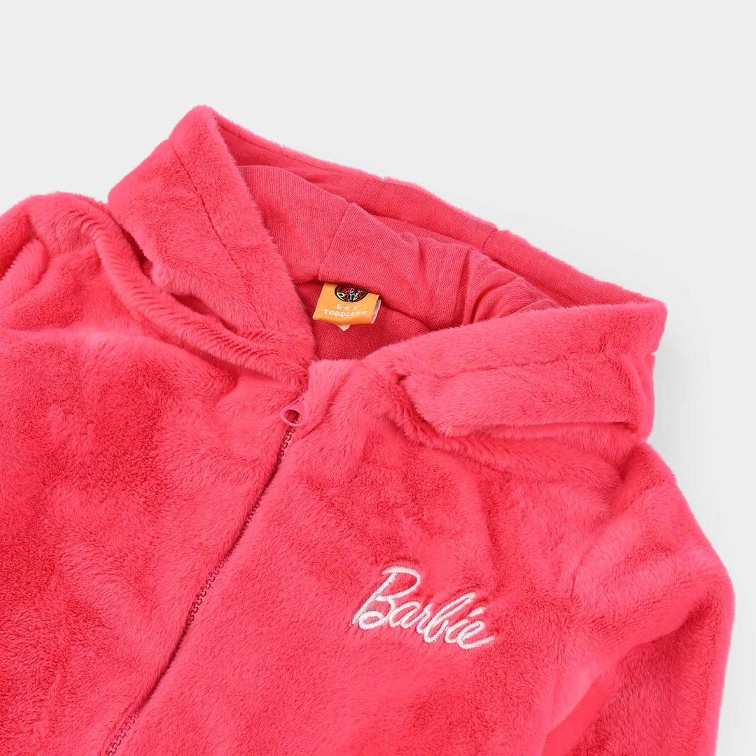 Girls Sherpa Jacket-Pink