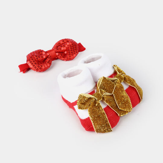 Baby Girl Socks & Headband Pack of 2
