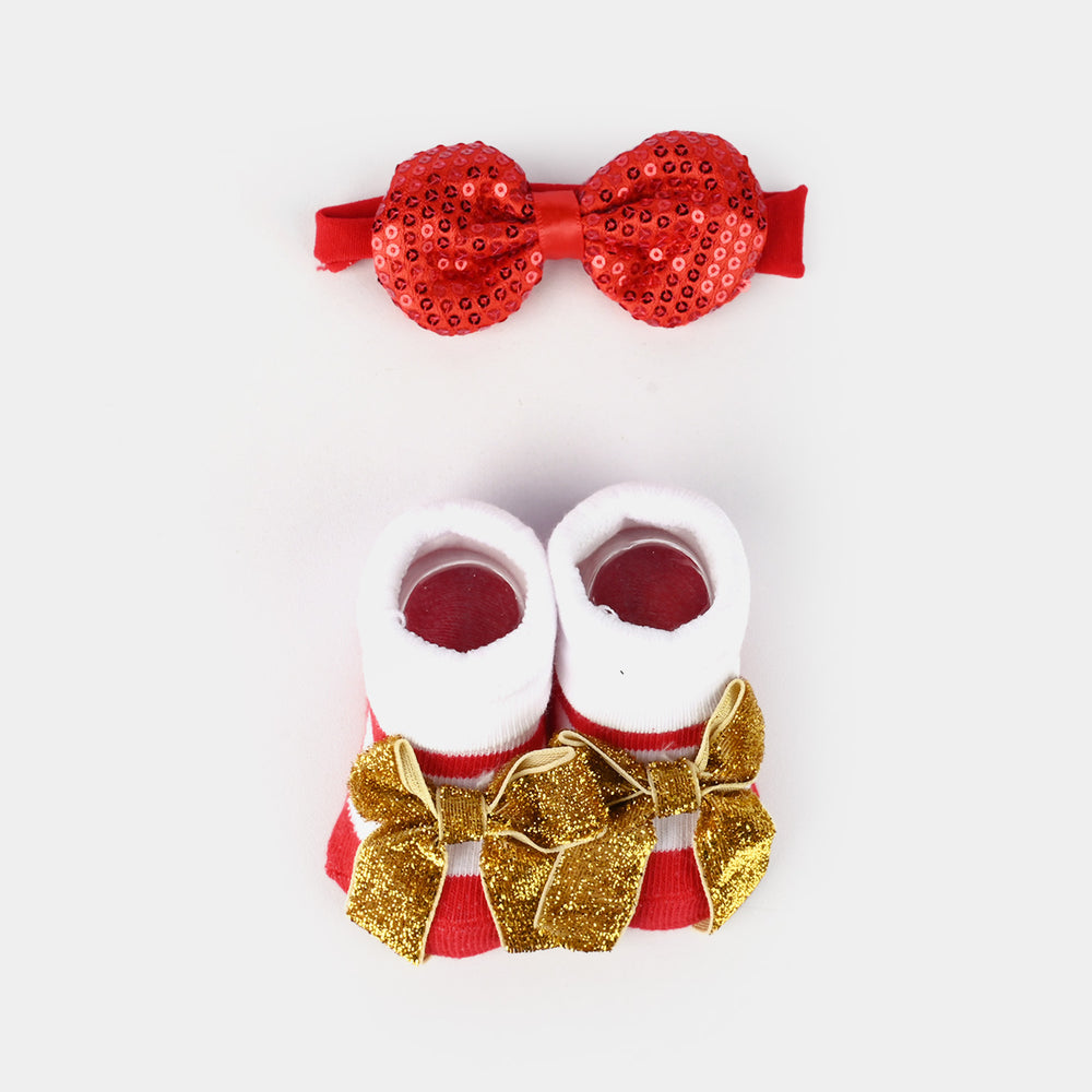 Baby Girl Socks & Headband Pack of 2