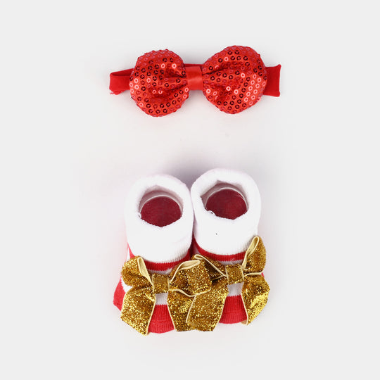 Baby Girl Socks & Headband Pack of 2