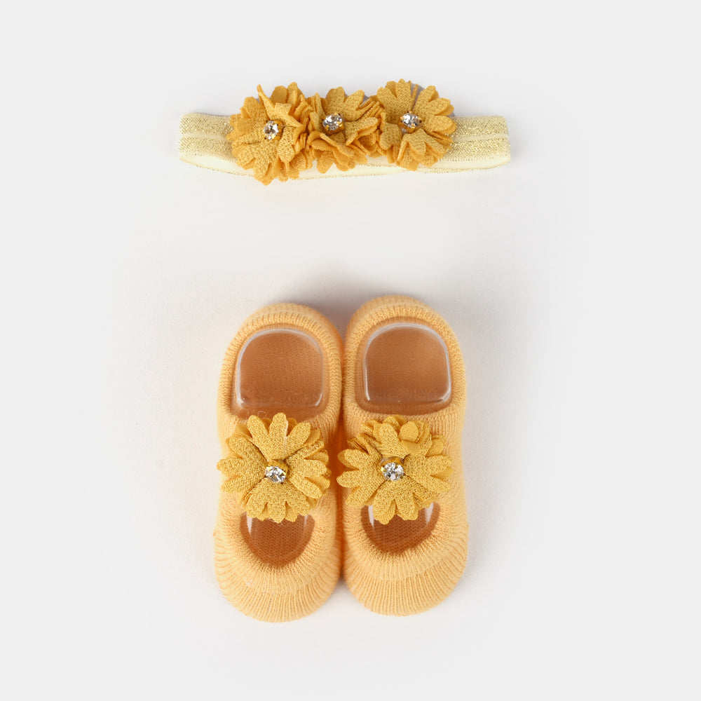 Baby Girl Socks & Headband Pack of 2