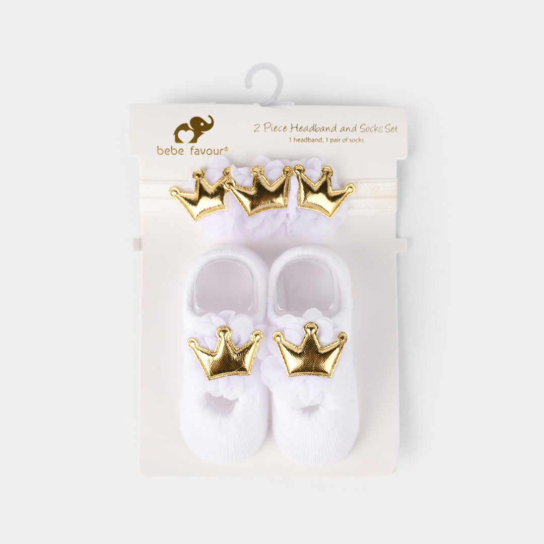 Baby Girl Socks & Headband Pack of 2