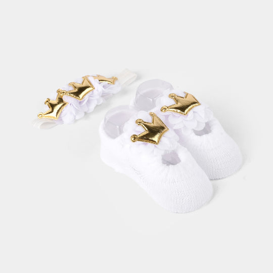 Baby Girl Socks & Headband Pack of 2