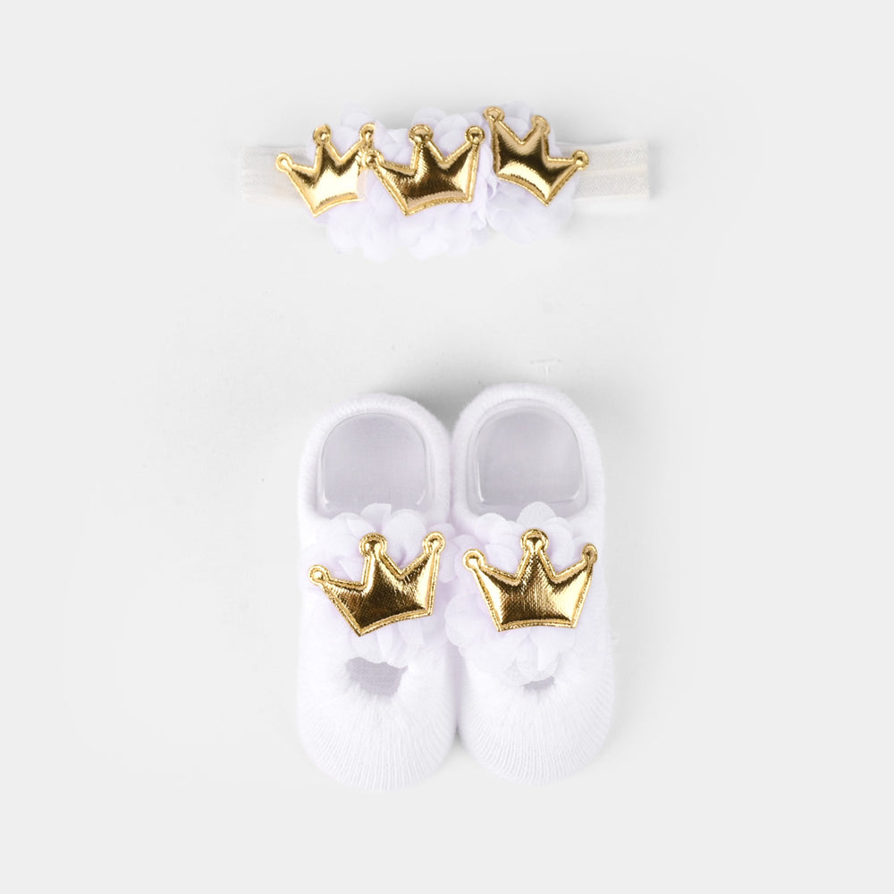 Baby Girl Socks & Headband Pack of 2