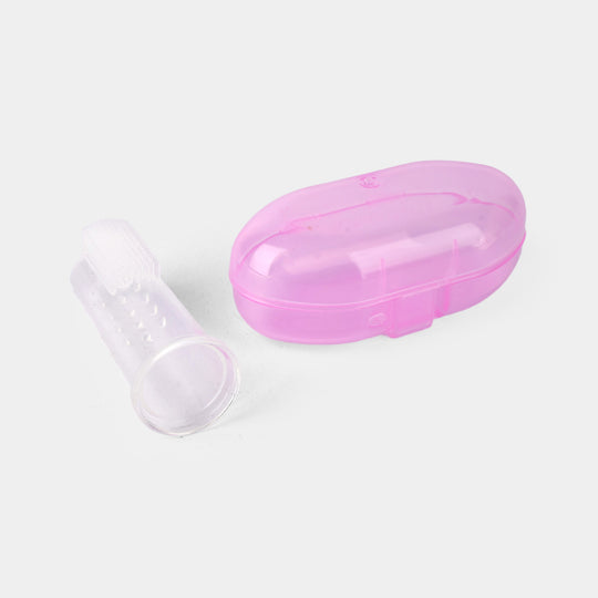 Soft Silicone Teething Toothbrush with Protective Travel Cap