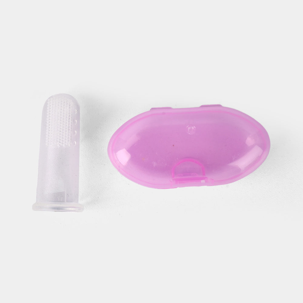 Soft Silicone Teething Toothbrush with Protective Travel Cap