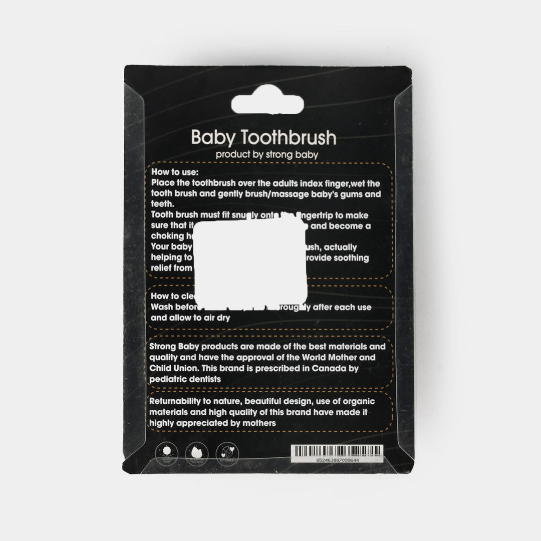 Soft Silicone Teething Toothbrush with Protective Travel Cap