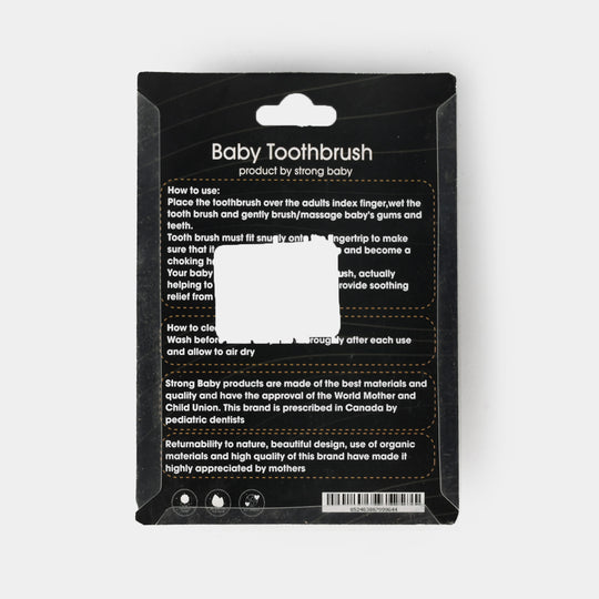 Soft Silicone Teething Toothbrush with Protective Travel Cap