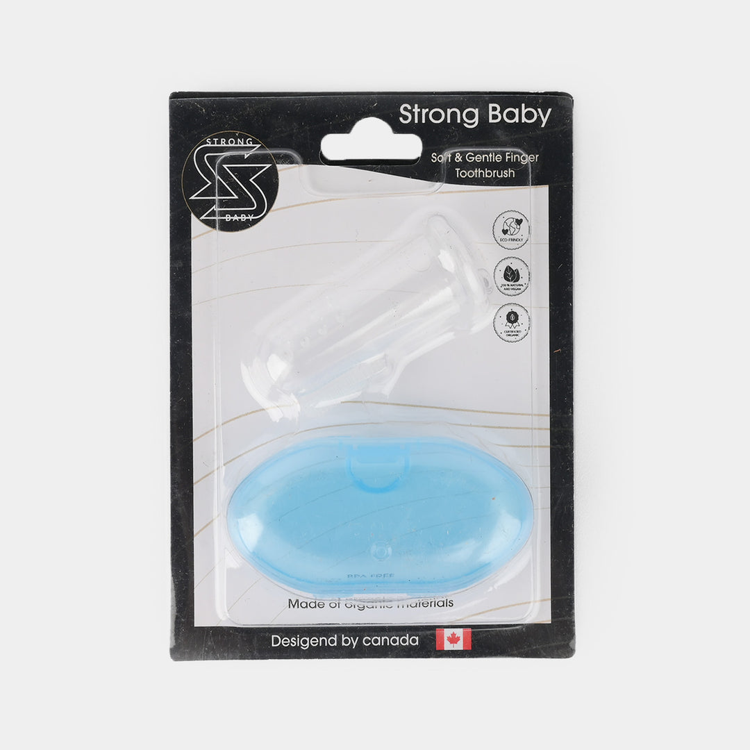 Soft Silicone Teething Toothbrush with Protective Travel Cap