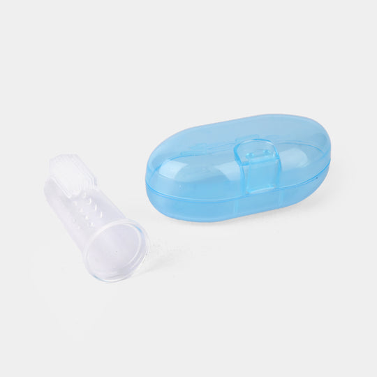 Soft Silicone Teething Toothbrush with Protective Travel Cap