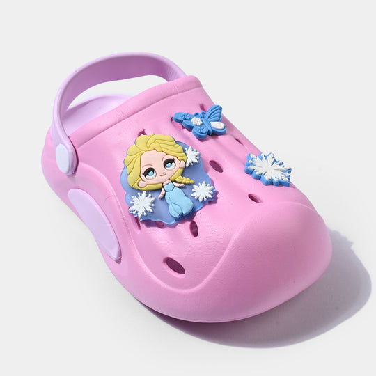 Girls Clogs 3503-2-Fuchsia