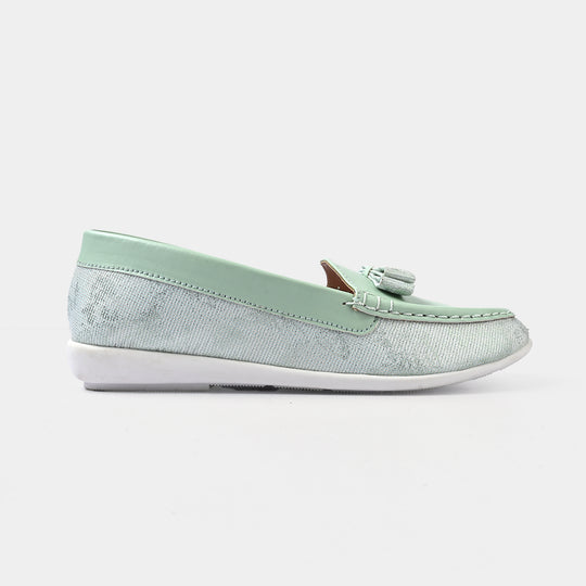 Girls Loafer JV-12-Sea.Green