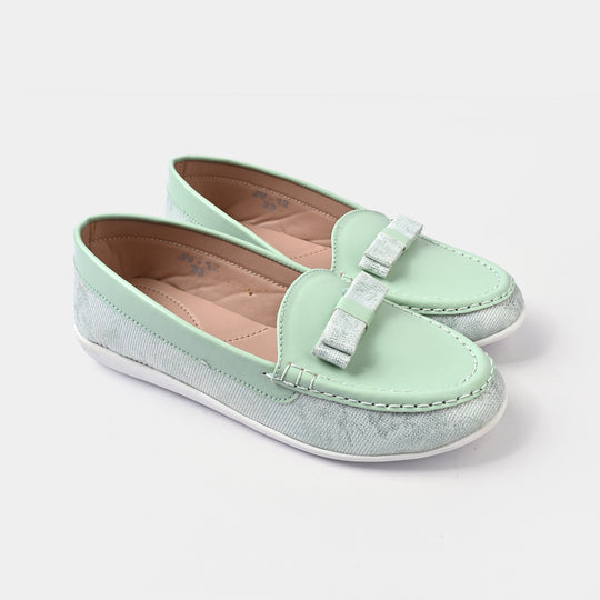 Girls Loafer JV-12-Sea.Green