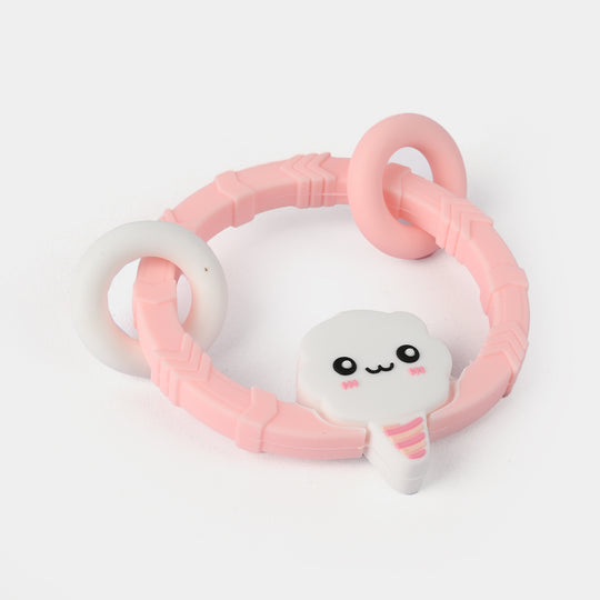 Baby Silicone Teether Ring 3M+