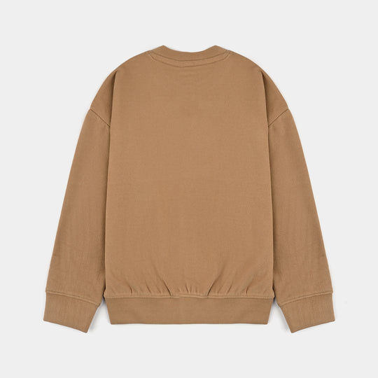 Boys Fleece Sweatshirt Ready To Race-BROWN
